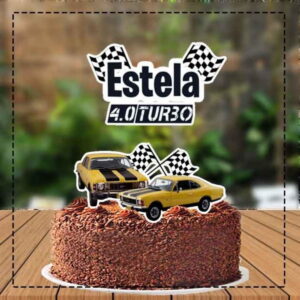 Topo de Bolo Carros Antigos Opala Ref 4025 Arquivo Digital