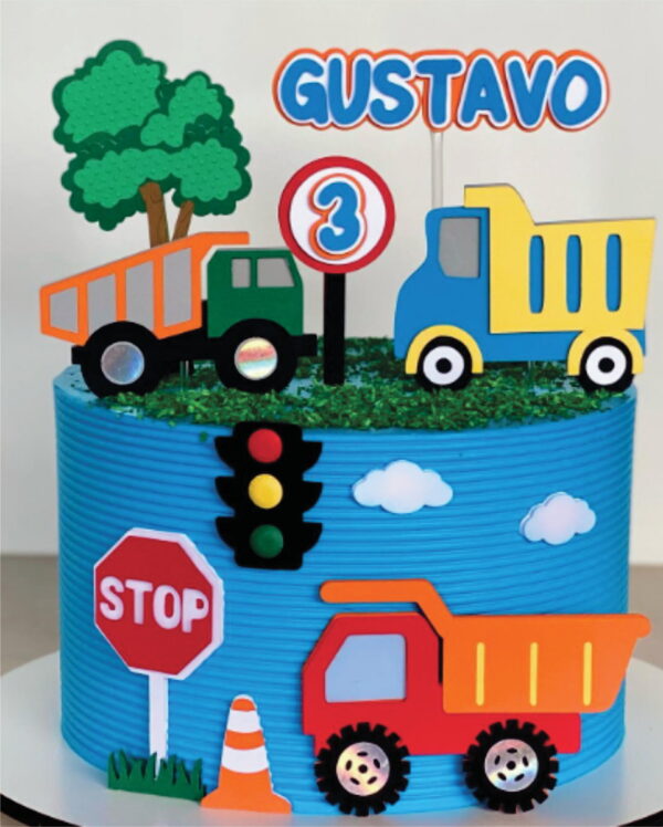 Topo de Bolo Carros Arquivo de Corte