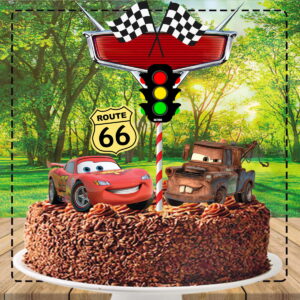 TOPO DE BOLO CARROS DISNEY - ARQUIVO DIGITAL