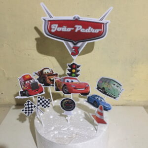 Arquivo de Corte Topo de Bolo Carros