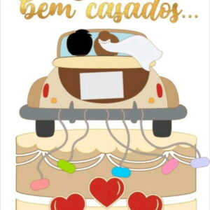 Topo de Bolo Casamento 3+ 4 Arquivos a Sua Escolha