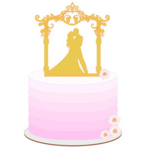 ARQUIVO Topo de bolo Casamento pergolado +1 tema da loja