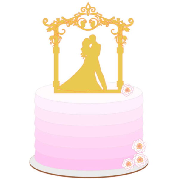 ARQUIVO Topo de bolo Casamento pergolado +1 tema da loja