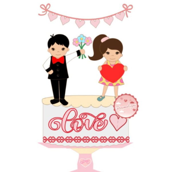 Arquivo Arquivo Topo de Bolo - Casamento / Namoro / Noivado