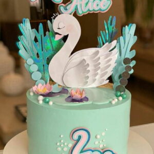 Topo de Bolo Cisne