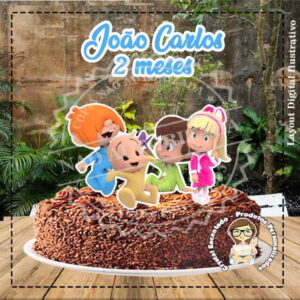 Topo de Bolo Cleo e Cuquim - 3086 Arquivo Digital
