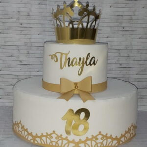 Topo de bolo coroa princesa arquivo de corte 02