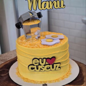 Topo de bolo cuscuz- Arquivo de Corte STUDIO
