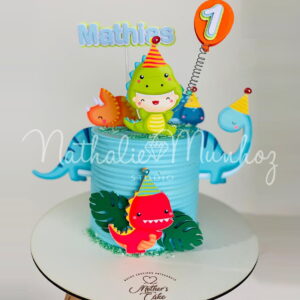 Topo de Bolo Dino Baby Cute - Arquivo de Corte