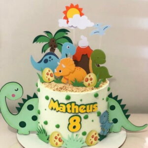 Topo de Bolo Dinossauro 3d - Arquivo Digital