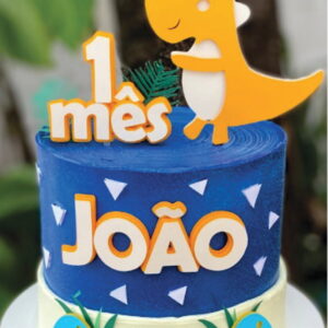 Topo de Bolo Dinossauro Arquivo de Corte