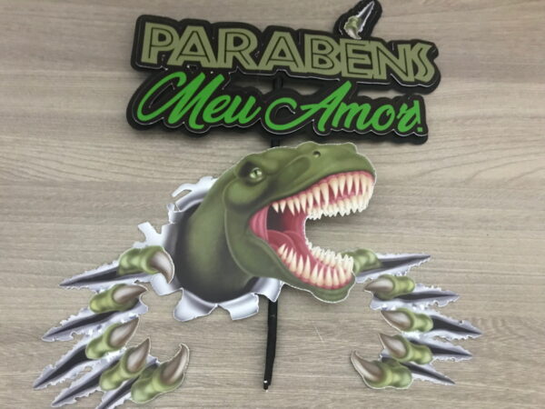 TOPO DE BOLO DINOSSAURO - Arquivo de corte - Image 2