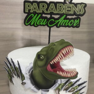 TOPO DE BOLO DINOSSAURO - Arquivo de corte