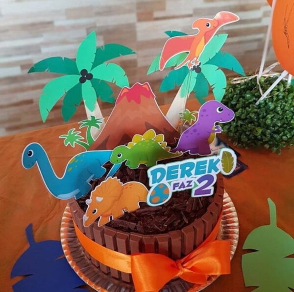 Arquivo Topo de Bolo - Dinossauros - Imagem 2
