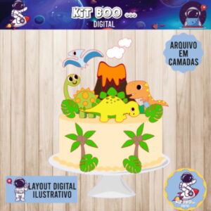 Arquivo Topo de Bolo - Dinossauros