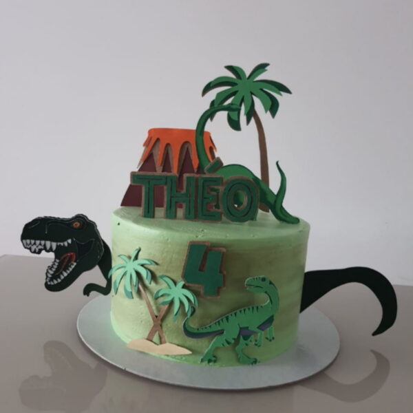 Arquivo de Corte - Topo de bolo Dinossauros - Imagem 2