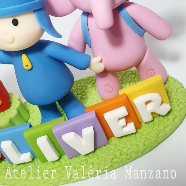Topo De Bolo Do Pocoyo E Elly - Imagem 3