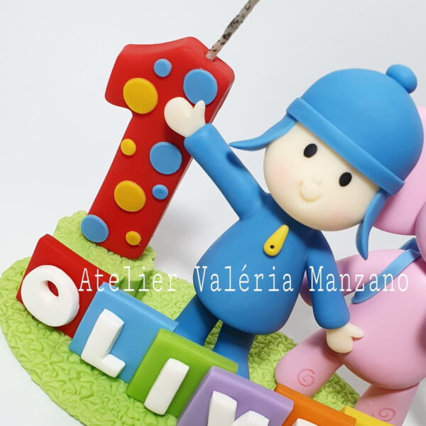 Topo De Bolo Do Pocoyo E Elly - Imagem 5