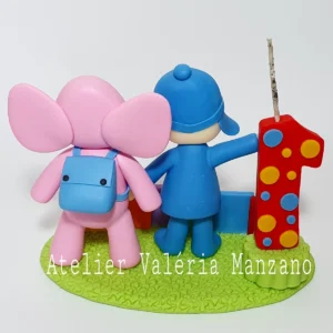 Topo De Bolo Do Pocoyo E Elly