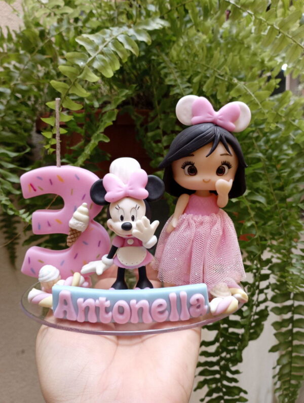 Topo de Bolo em Minnie Confeiteira - Image 4