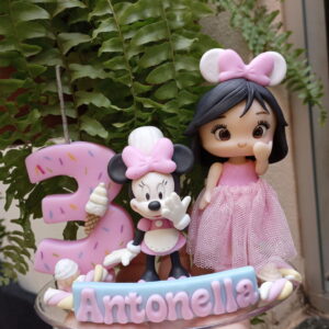 Topo de Bolo em Minnie Confeiteira