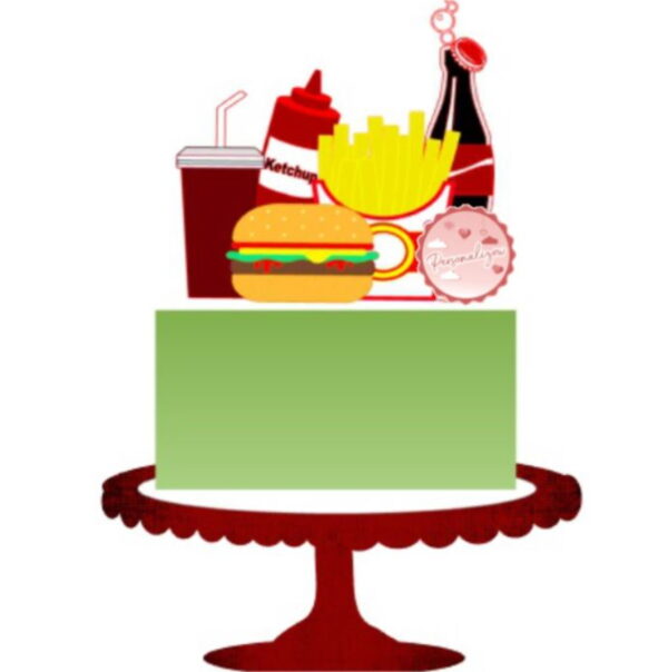Arquivo Topo de Bolo - Fast Food - Imagem 2