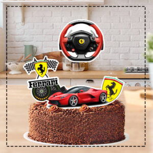 Topo de Bolo Ferrari 4080 Arquivo Digital