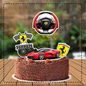 Topo de Bolo Ferrari - Ref 4080 Arquivo Digital