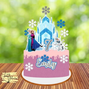 Topo de Bolo Frozen 04 - Arquivo de Corte Studio/PDF
