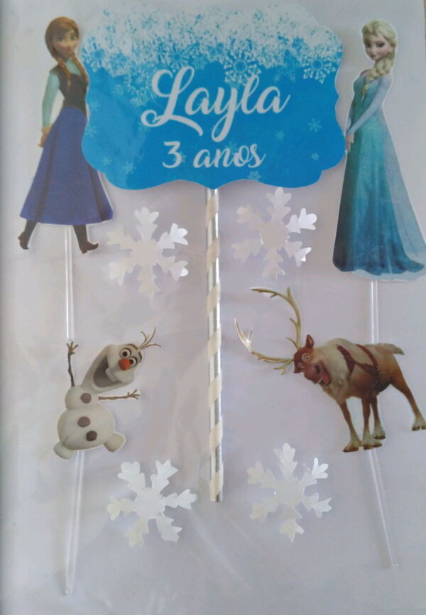 topo de bolo Frozen