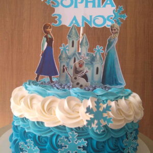 topo de bolo Frozen