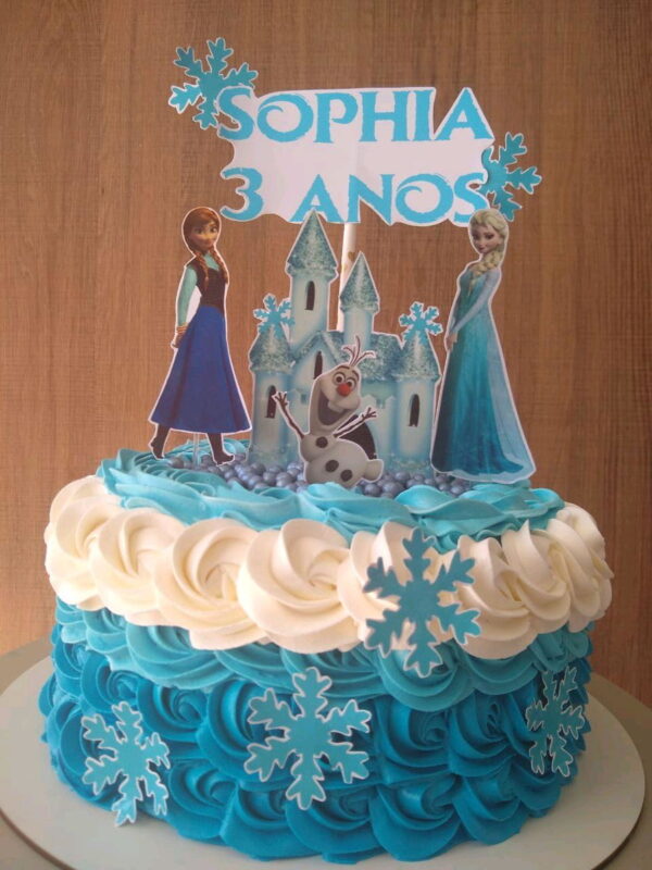 topo de bolo Frozen