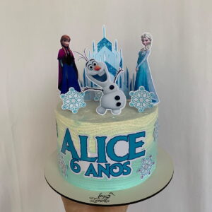 Topo de bolo Frozen - Arquivo de corte