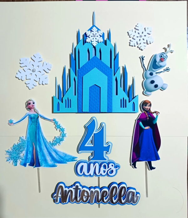 Topo de Bolo Frozen [ Arquivo de Corte]