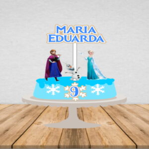 Topo de Bolo Frozen - Arquivo Digital