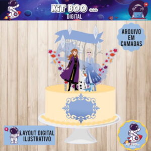 Arquivo Topo de Bolo - Frozen