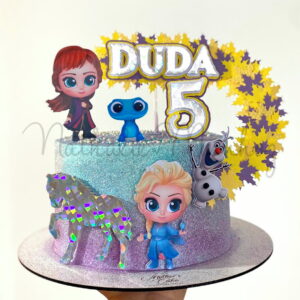 Topo de Bolo Frozen Cute- Arquivo de Corte