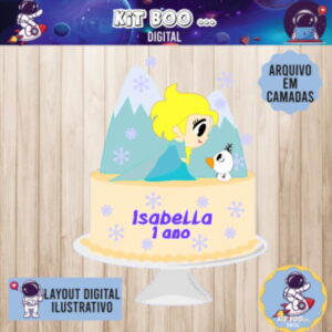 Arquivo Topo de Bolo - Frozen
