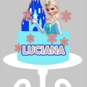 Topo de Bolo Frozen Elza 2 + 4 Arquivos a Sua Escolha