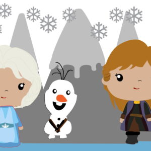 Arquivo Topo de Bolo Frozen em Camadas