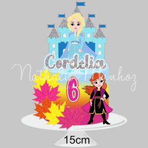 Topo de Bolo Frozen Fever- Arquivo de Corte