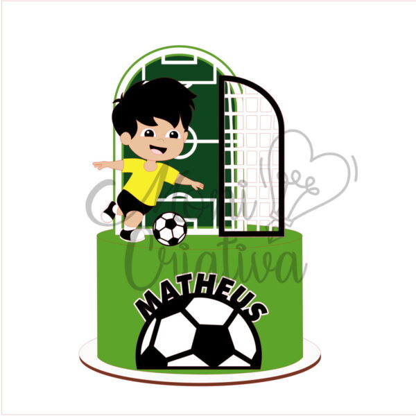 Topo de Bolo Futebol