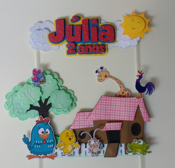 Arquivo Topo de Bolo - Galinha Pintadinha - Image 2