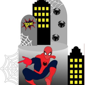 Topo de Bolo Homem Aranha 2 + 4 Arquivos a Sua Escolha