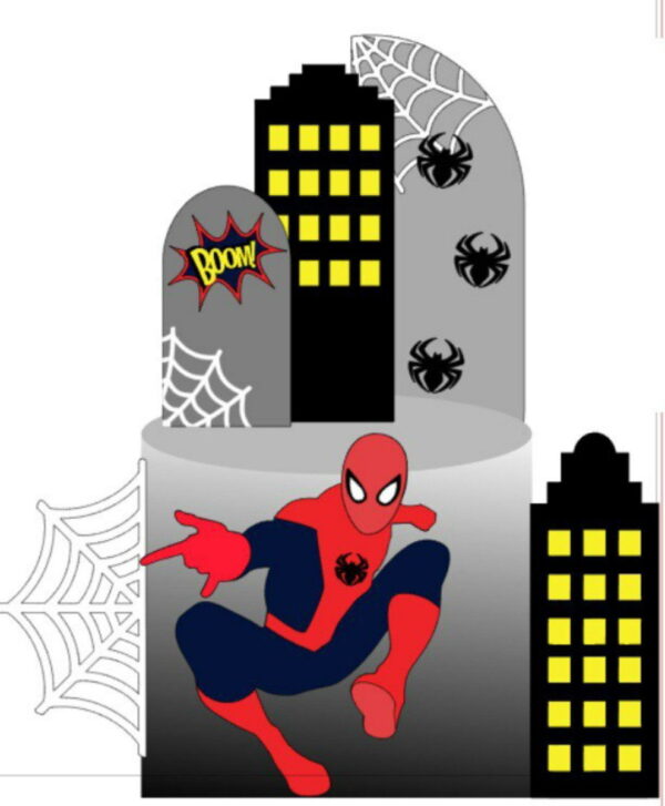 Topo de Bolo Homem Aranha 2 + 4 Arquivos a Sua Escolha