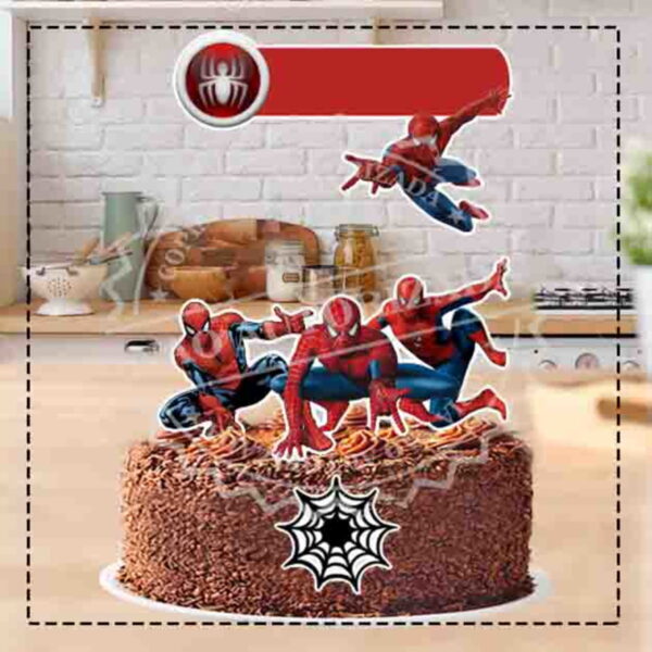 Topo de Bolo Homem Aranha 3229 Arquivo Digital
