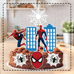 Topo de Bolo Homem Aranha 4105 Arquivo Digital