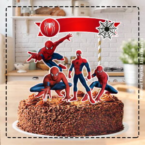 Topo de Bolo Homem Aranha 4108 Arquivo Digital