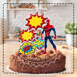 Topo de Bolo Homem Aranha 4109 Arquivo Digital