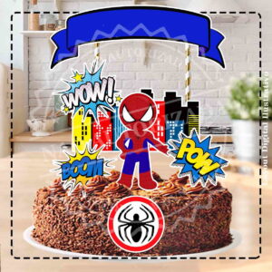 Topo de Bolo Homem Aranha 4110 Arquivo Digital
